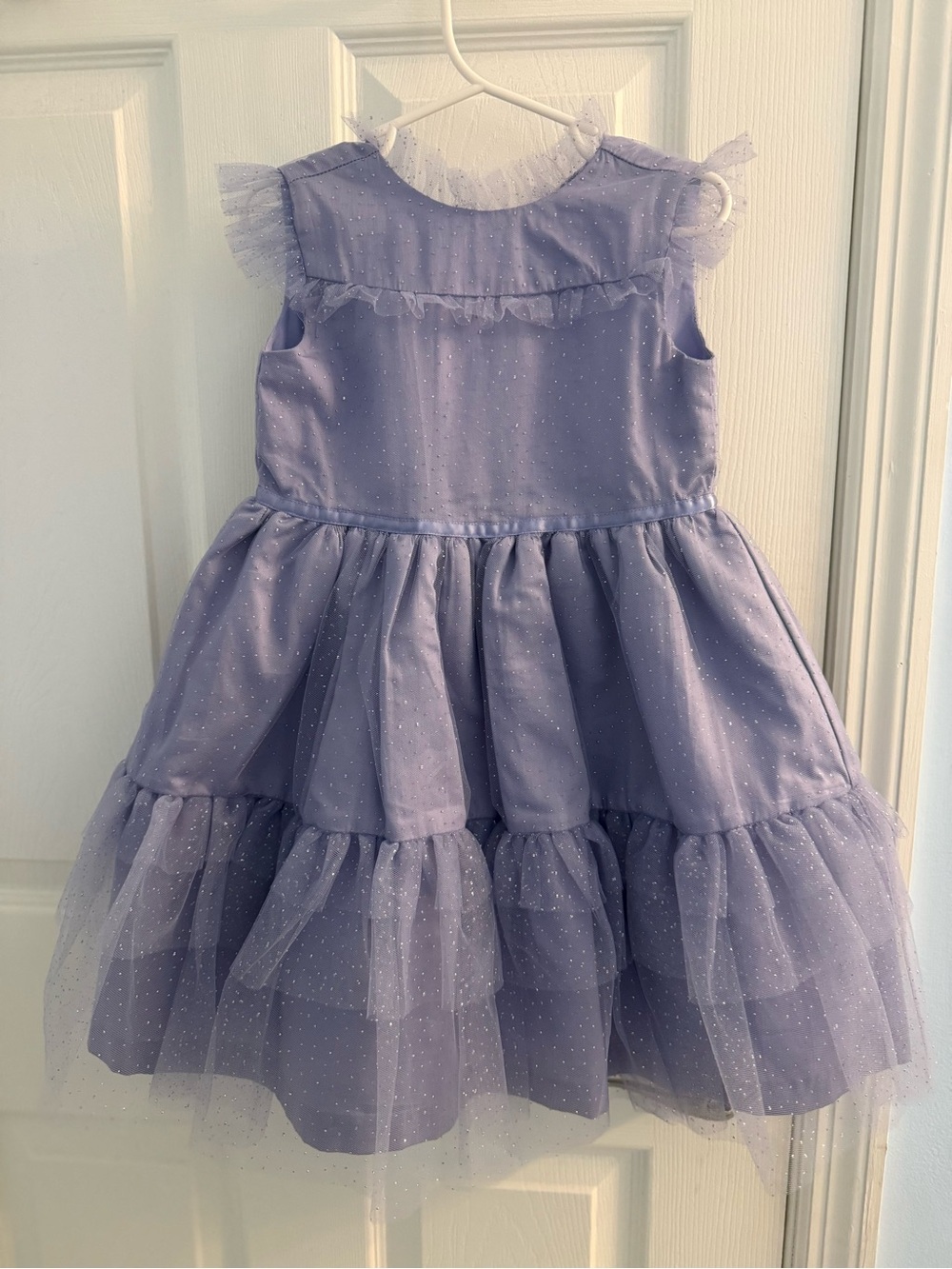 Janie and Jack Lavender Tulle Polka-Dot Party Dress